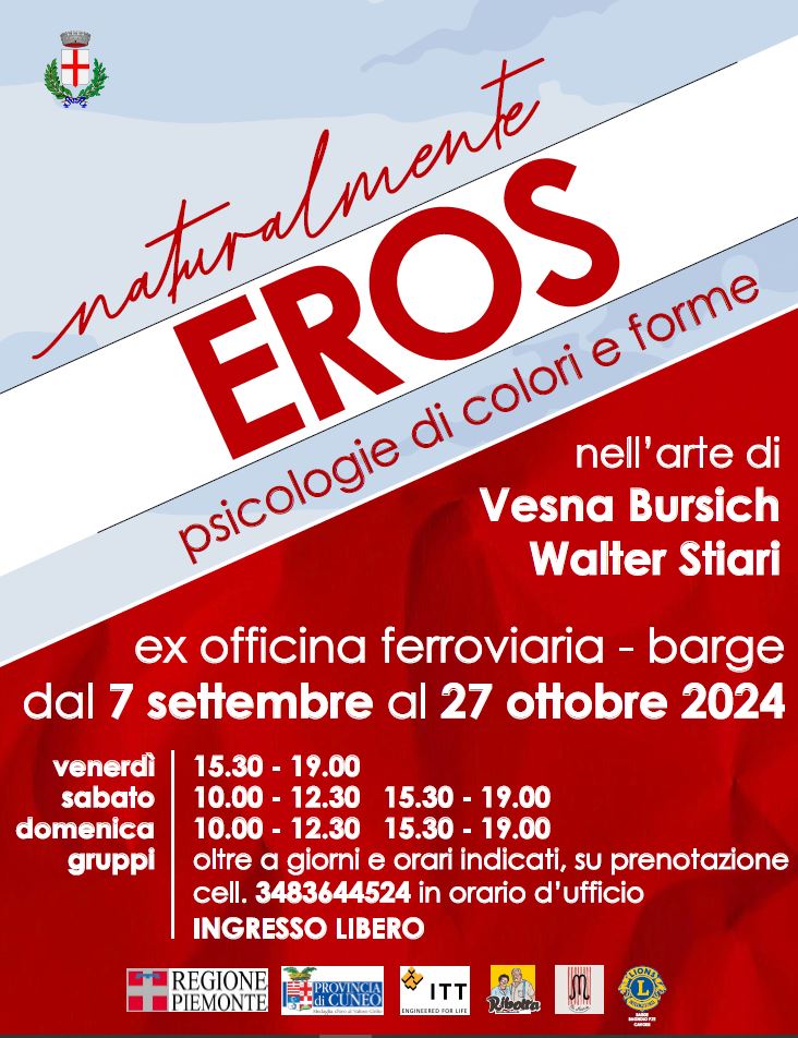 All'ex Officina Ferroviaria di Barge la mostra "Naturalmente Eros"