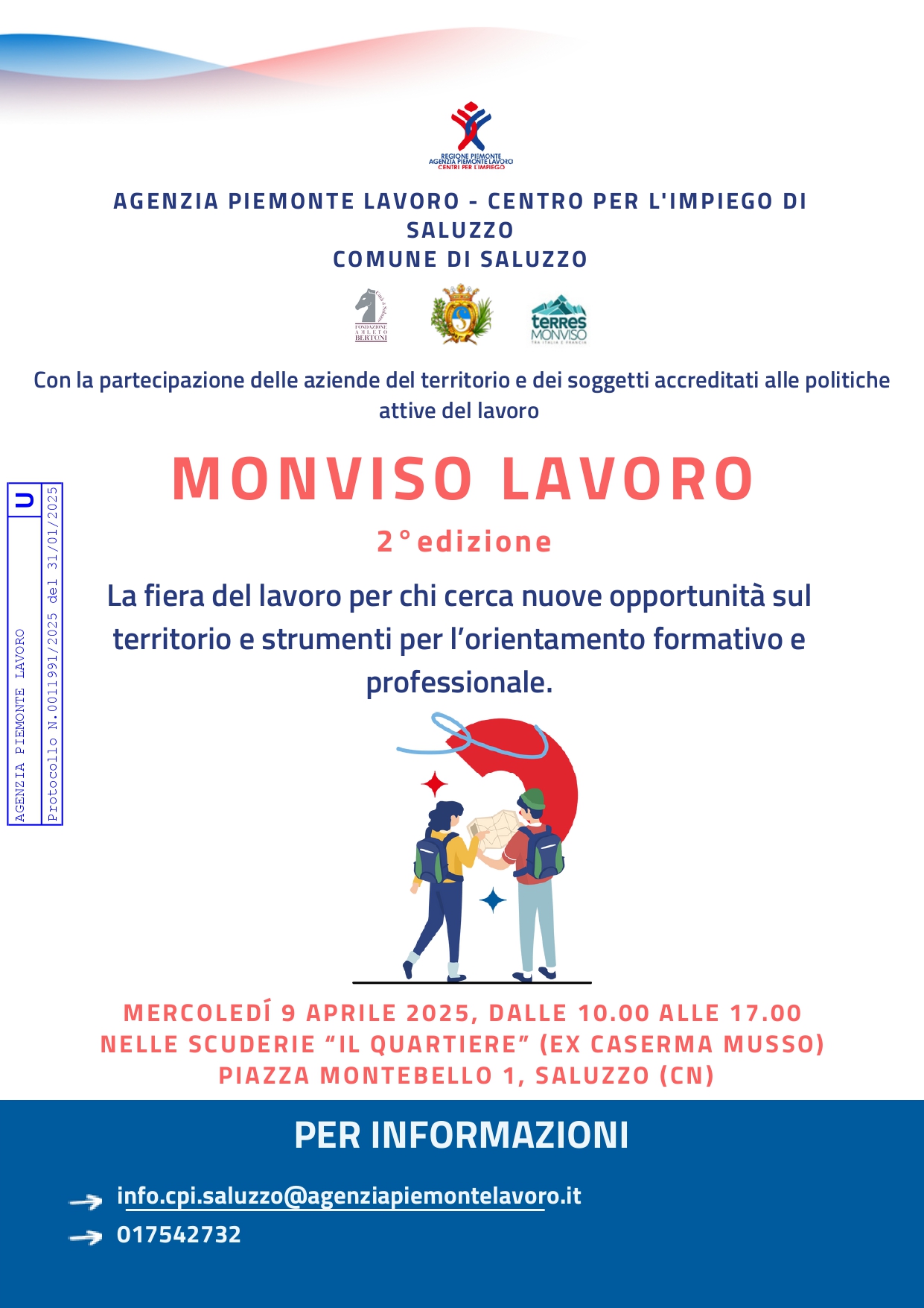 A Saluzzo il 9 aprile la seconda edizione di "Monviso lavoro"